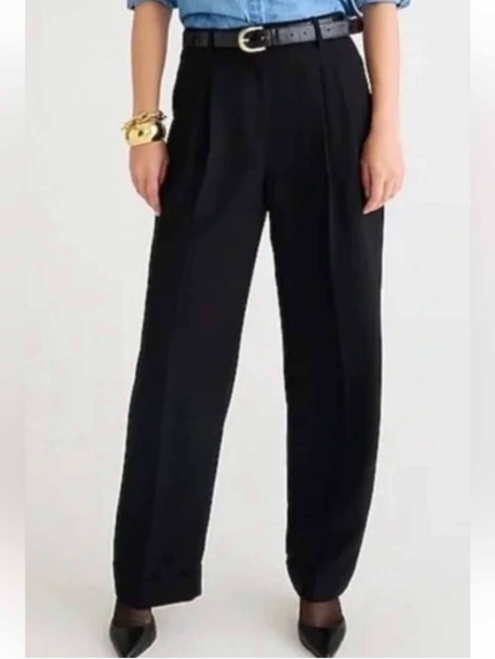J. Crew wide-leg essential pant in city crepe